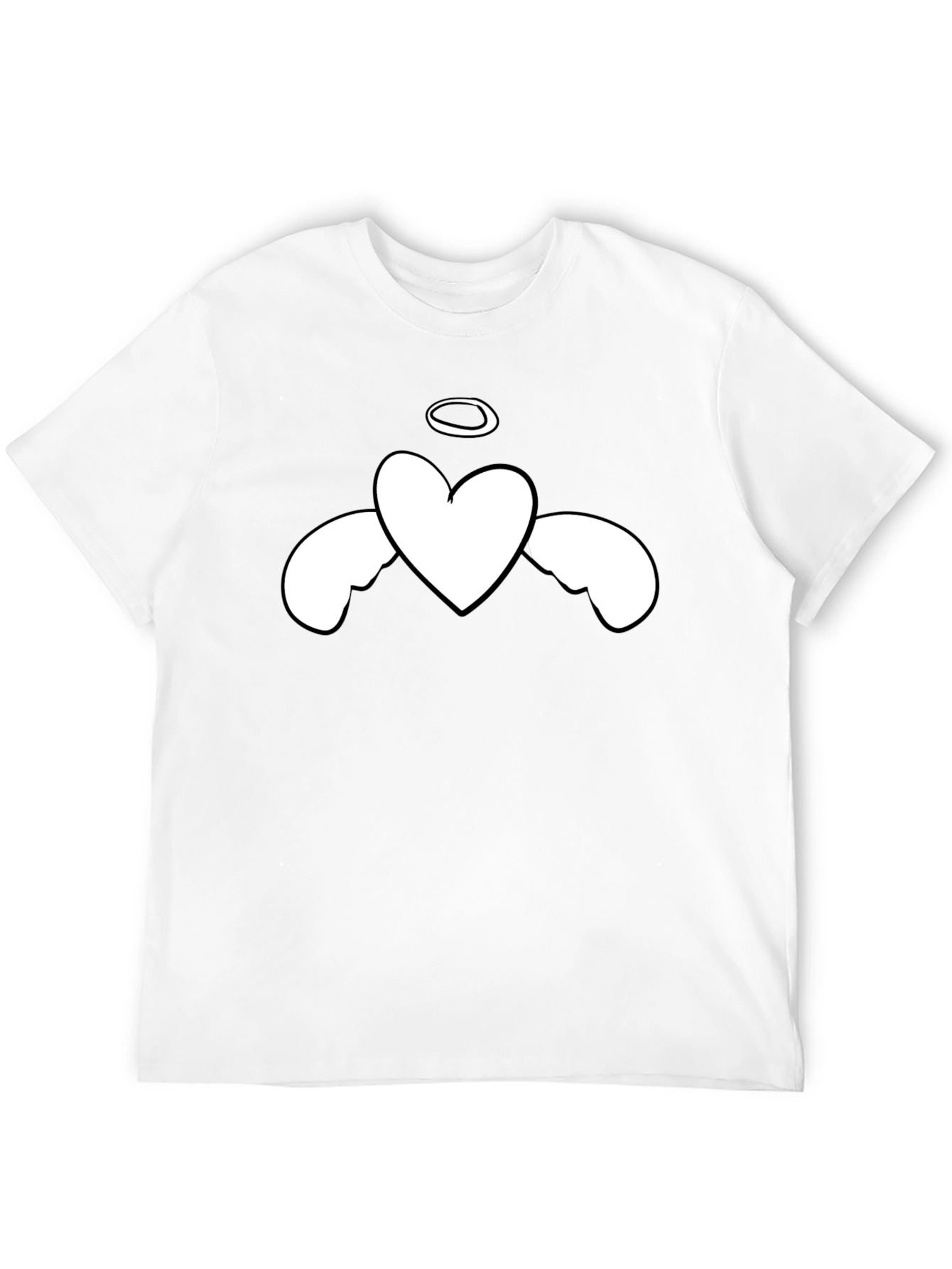 Angel Heart Graphic Black T-Shirt
