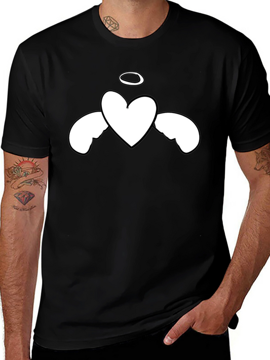 Angel Heart Graphic Black T-Shirt
