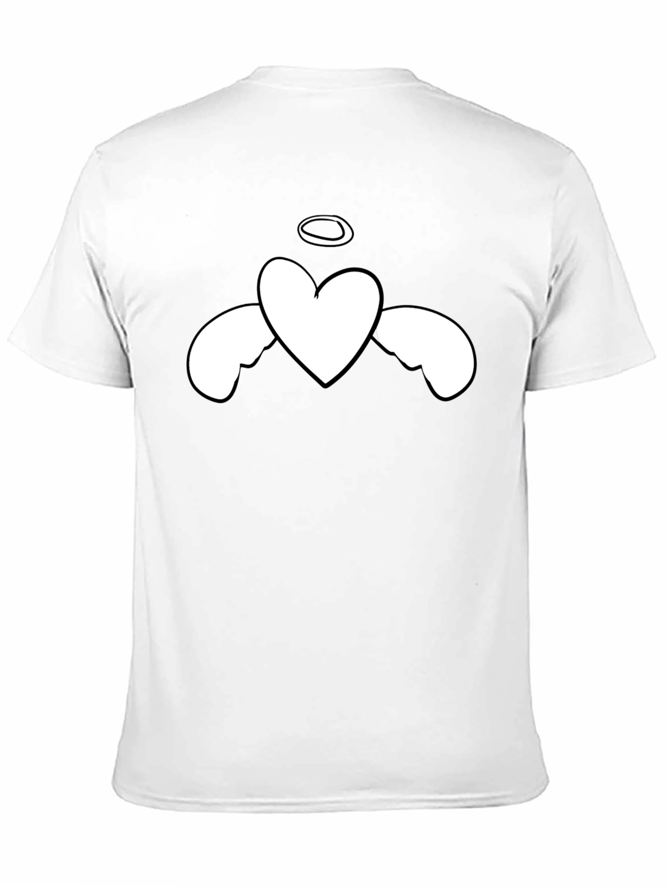 Angel Heart Graphic Black T-Shirt