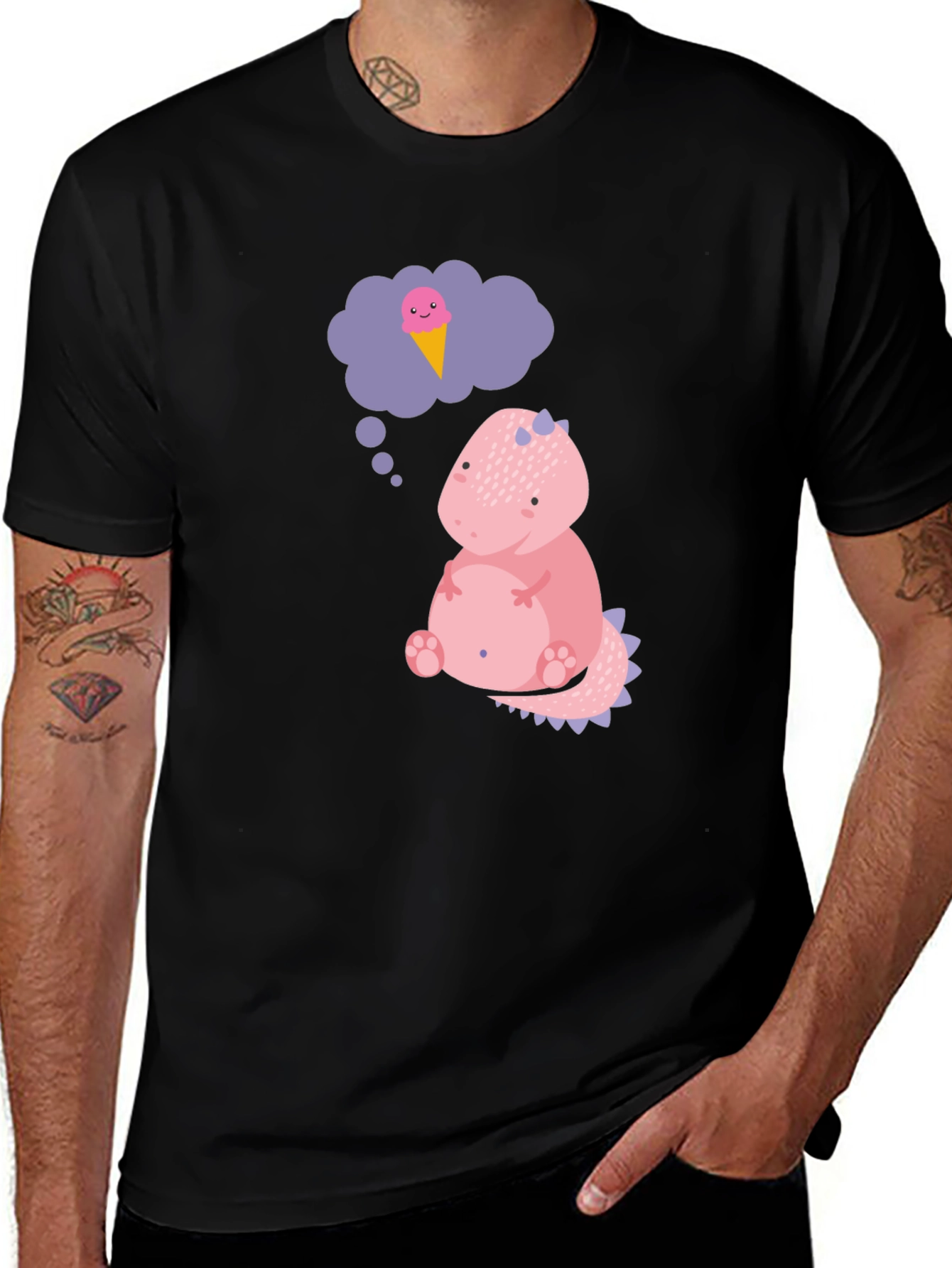 Dino Dreamer Black T-Shirt
