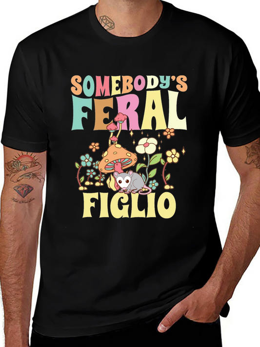 Feral Figlio T-Shirt - Cute Possum Design