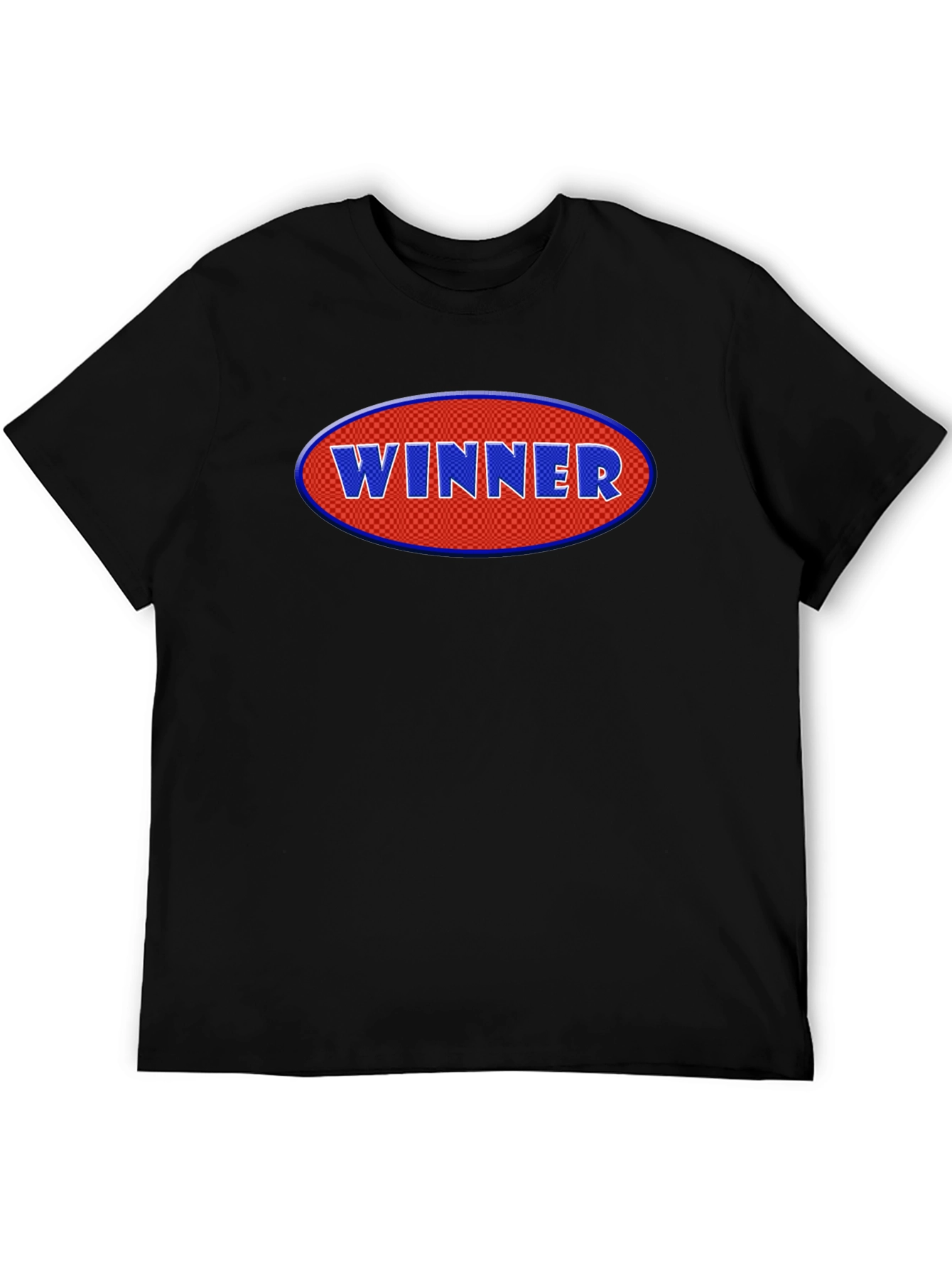 Winner Graphic Tee - Black Cotton T-Shirt