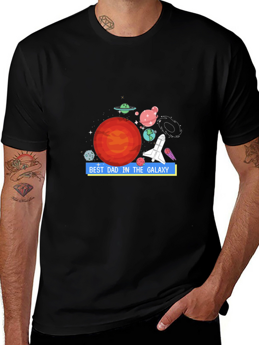 Best Dad in the Galaxy Graphic T-Shirt