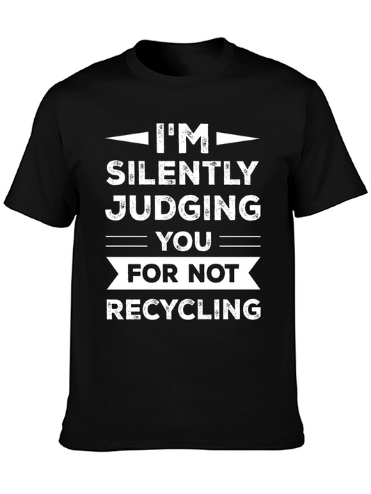 Silently Judging You Recycling Graphic T-Shirt