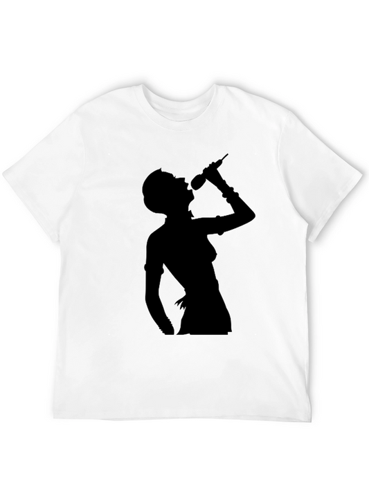 Singer Silhouette Black Tee - Concert Ready!