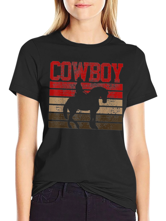 Cowboy Sunset Graphic T-Shirt