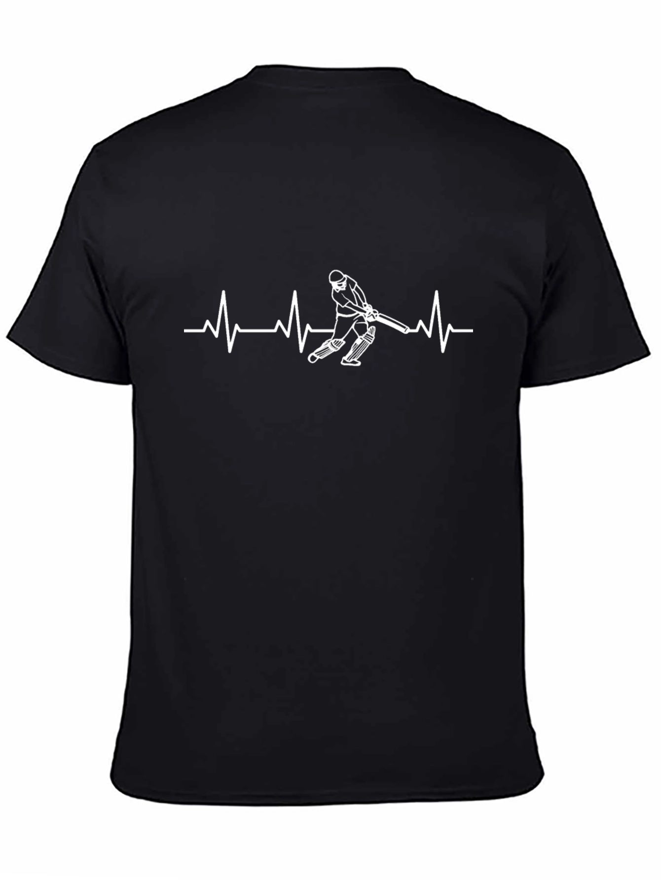 Cricket Heartbeat Graphic Tee - Black Cotton