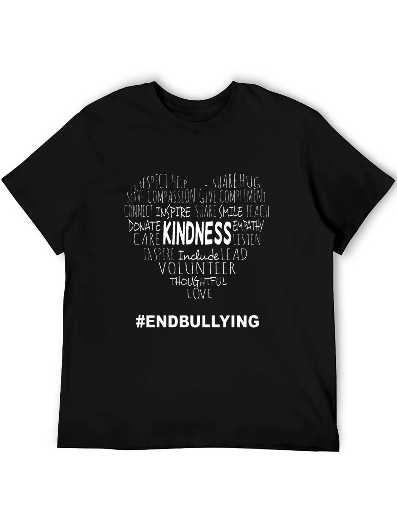 Kindness End Bullying Black T-Shirt