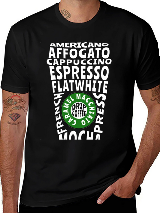 Coffee Lovers T-Shirt - Drink List Design