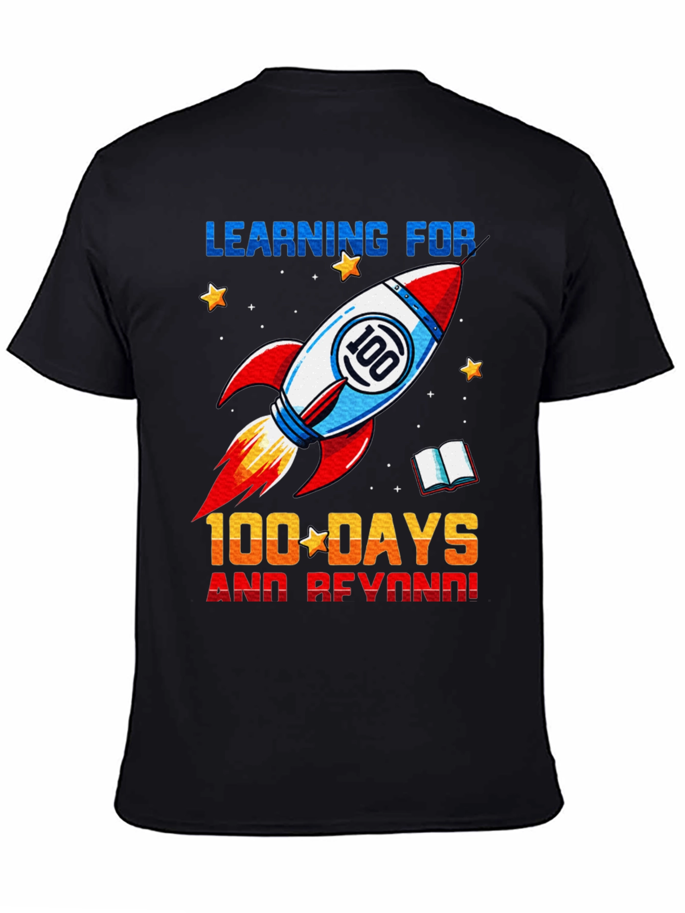100 Days of School Rocket T-Shirt
