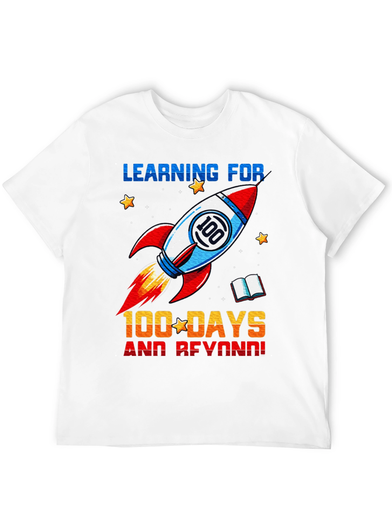 100 Days of School Rocket T-Shirt