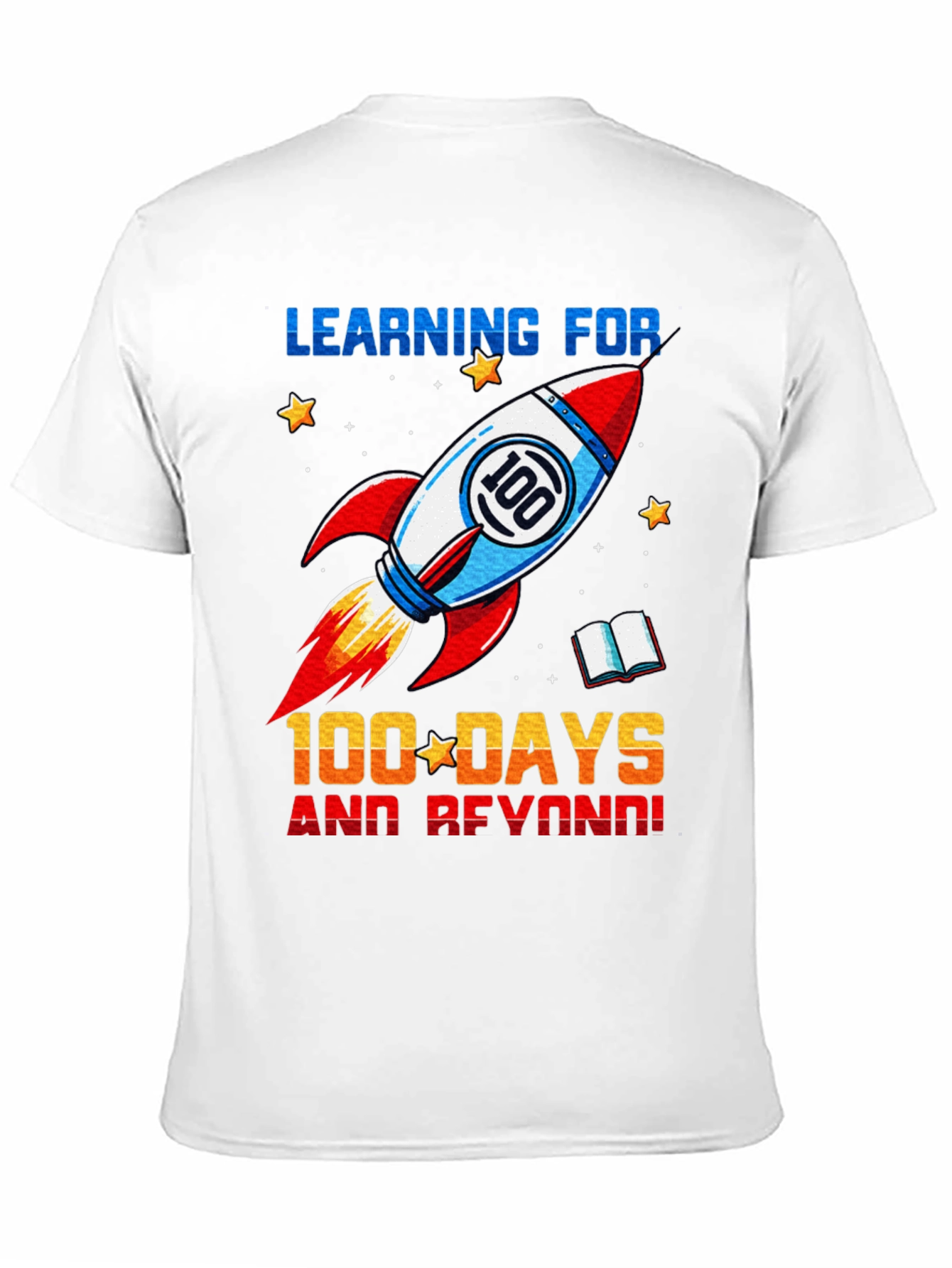 100 Days of School Rocket T-Shirt