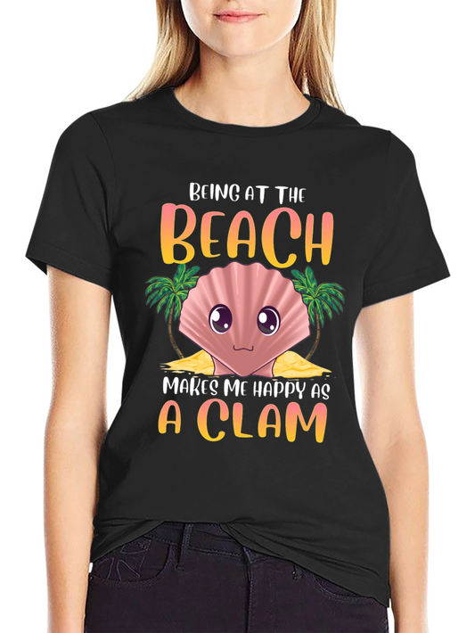 Beach Clam Graphic Tee - Summer Vibes