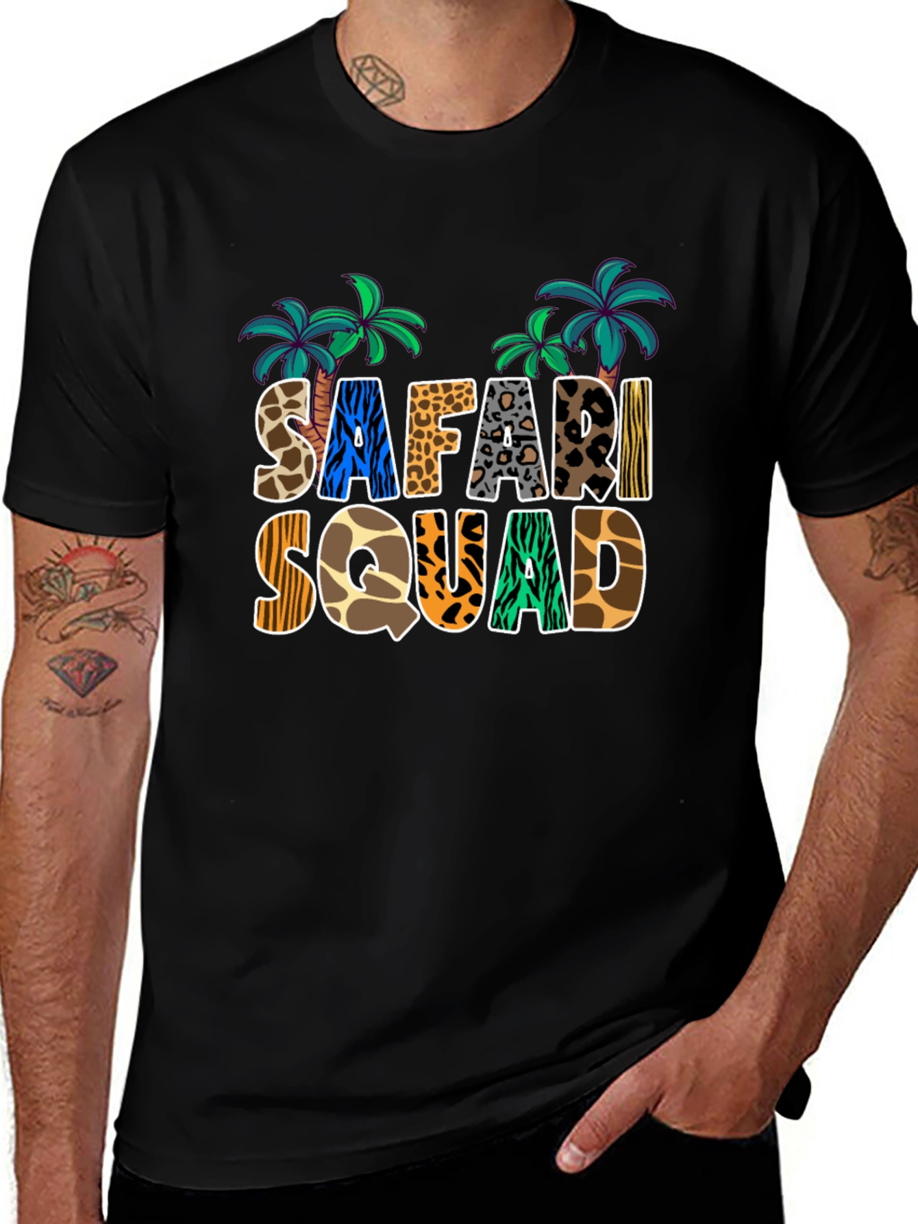 Safari Squad T-Shirt - Animal Print Tee