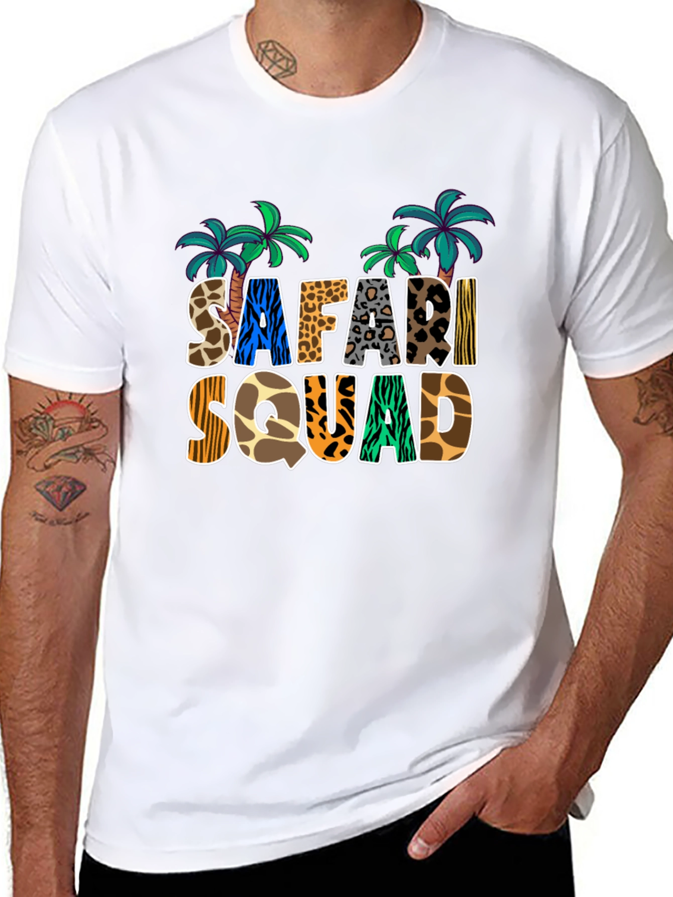Safari Squad T-Shirt - Animal Print Tee
