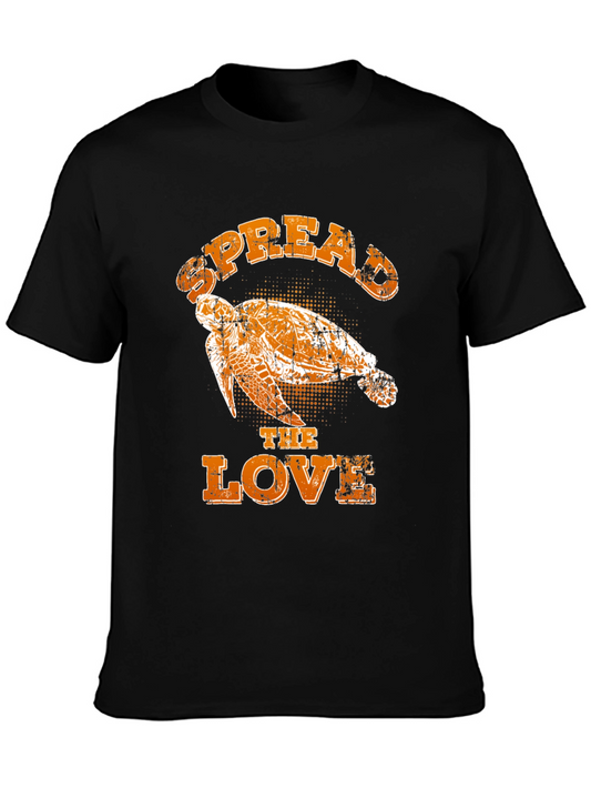 Spread the Love Turtle Graphic T-Shirt
