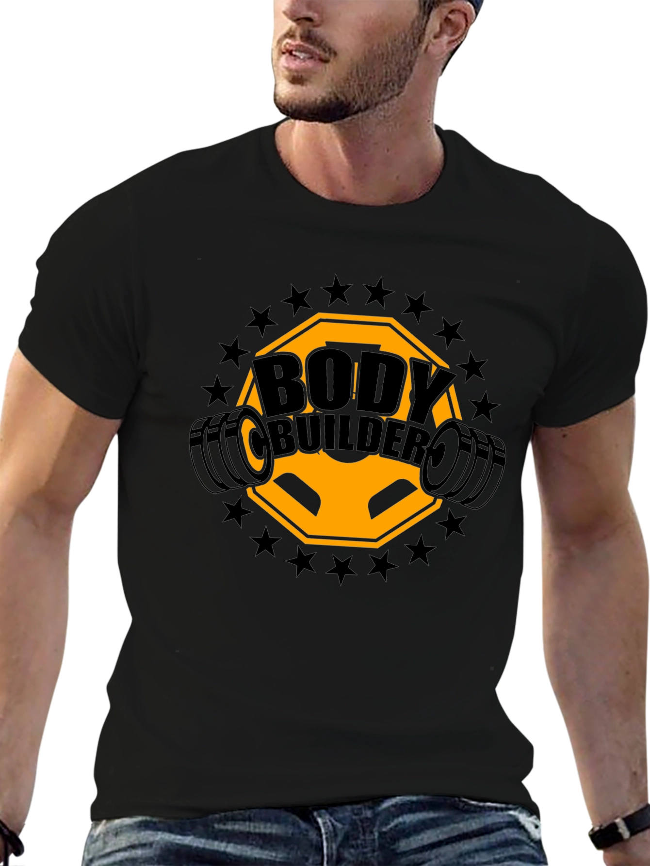 Bodybuilder Graphic T-Shirt - Gym Motivation Tee