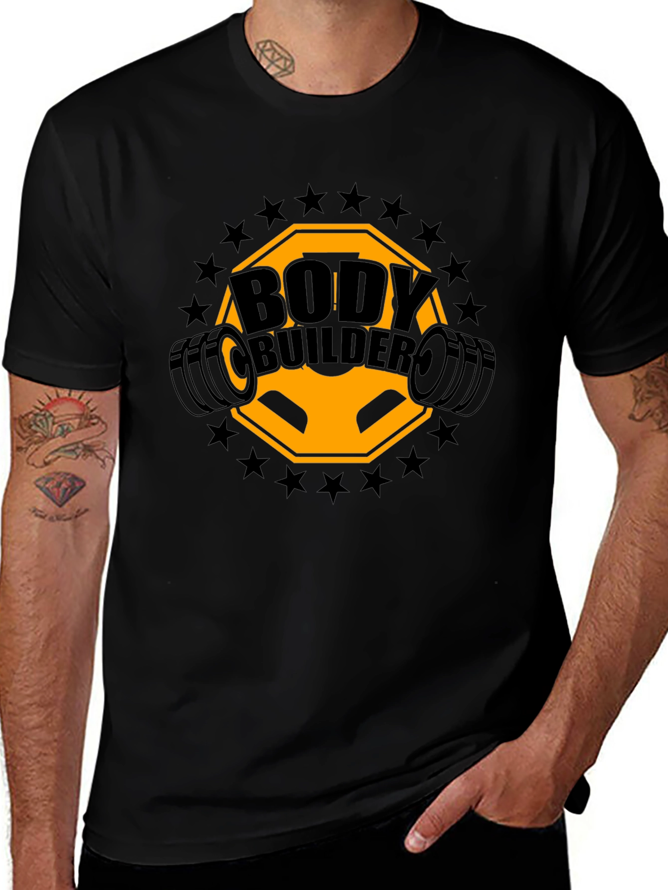 Bodybuilder Graphic T-Shirt - Gym Motivation Tee