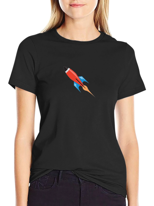 Rocket Graphic Black T-Shirt