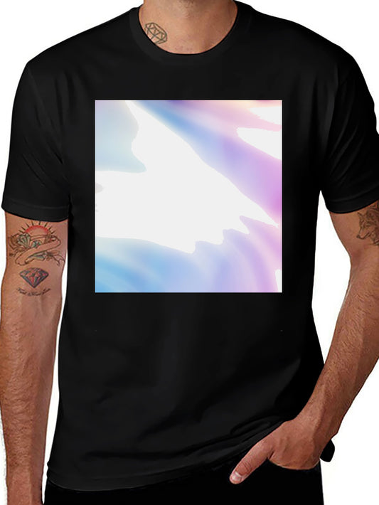 Abstract Swirl Graphic Tee - Stylish Black T-Shirt