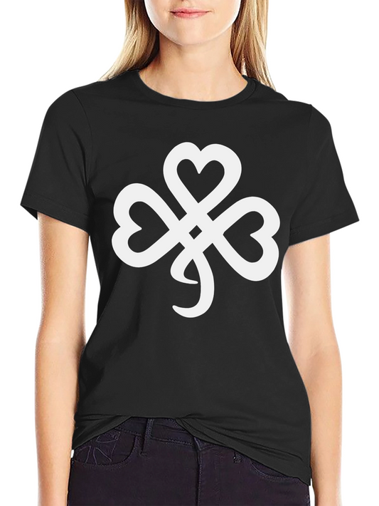 Irish Knot Shamrock Black T-Shirt