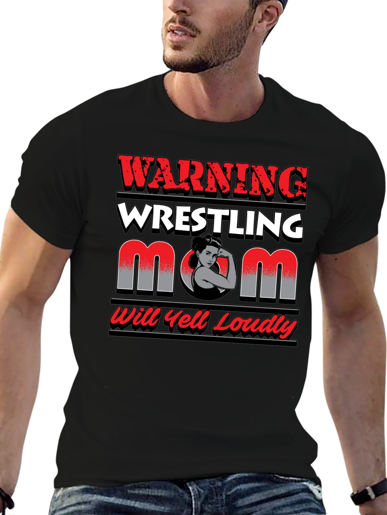 Warning Wrestling Mom T-Shirt