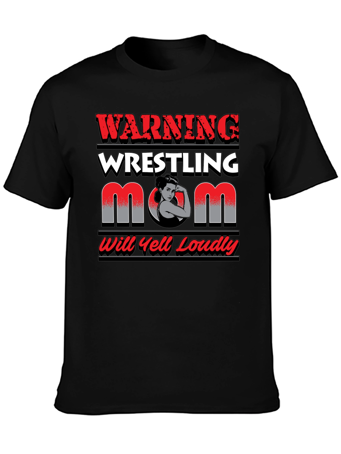Warning Wrestling Mom T-Shirt
