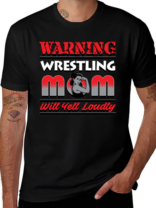 Warning Wrestling Mom T-Shirt