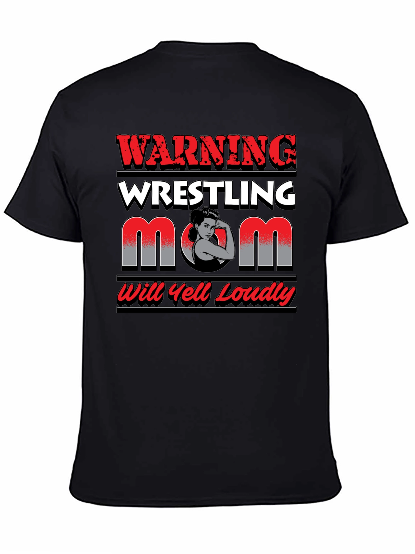 Warning Wrestling Mom T-Shirt