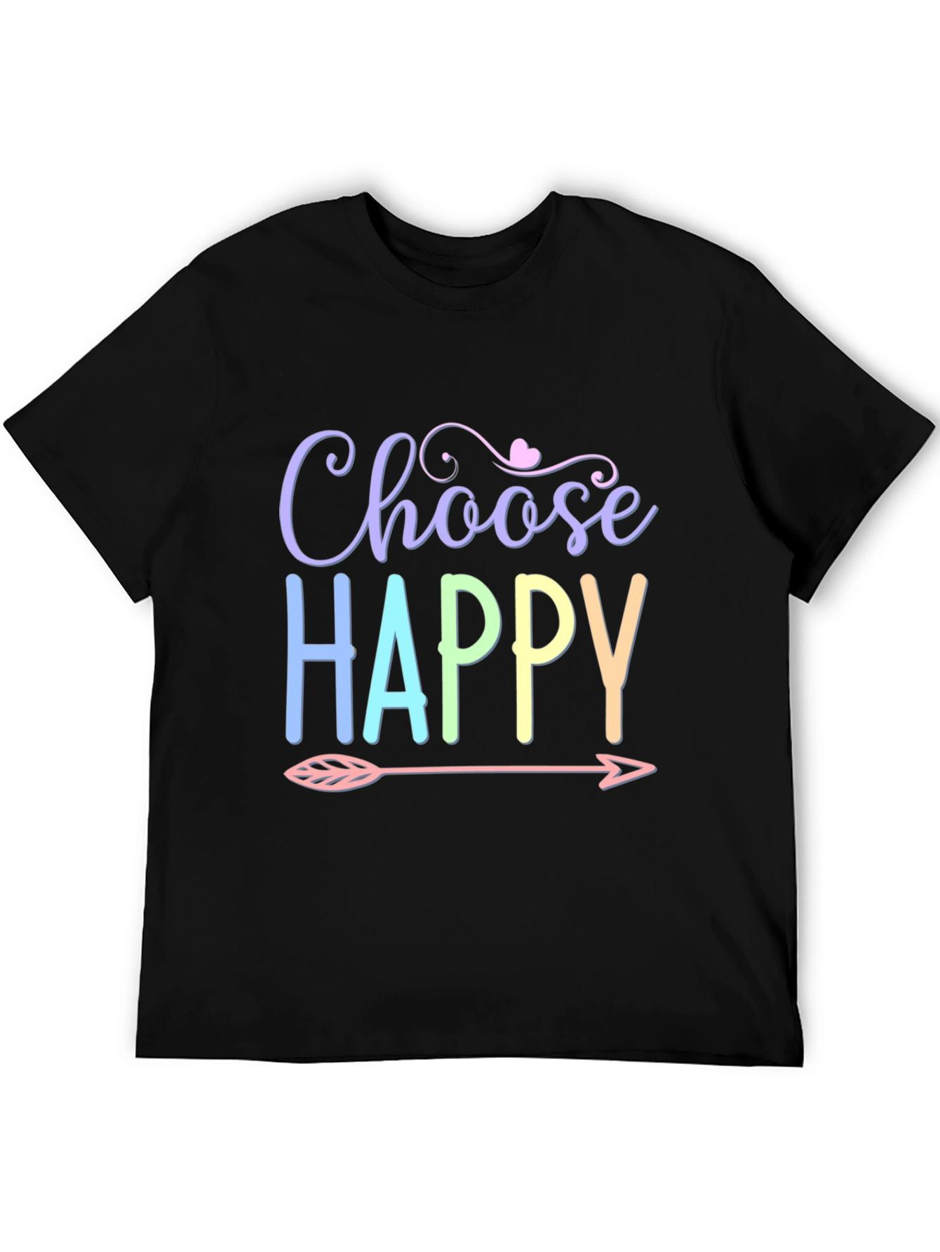 Choose Happy T-Shirt - Trendy Graphic Tee