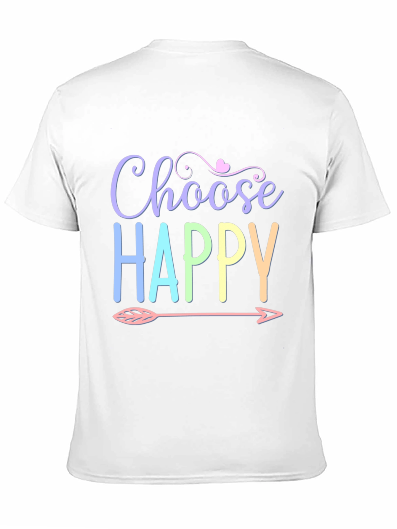 Choose Happy T-Shirt - Trendy Graphic Tee