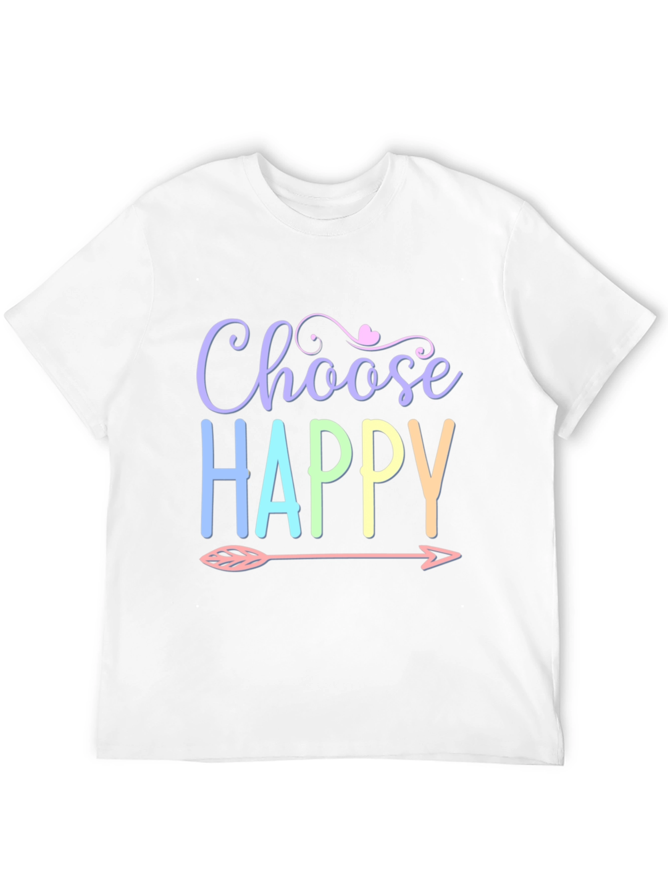 Choose Happy T-Shirt - Trendy Graphic Tee