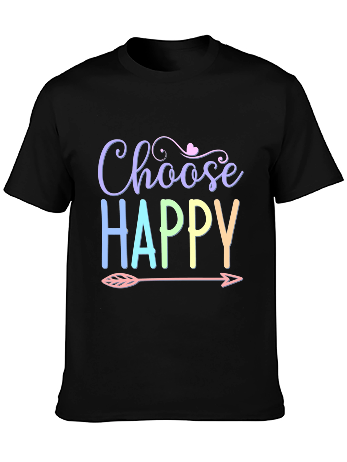 Choose Happy T-Shirt - Trendy Graphic Tee
