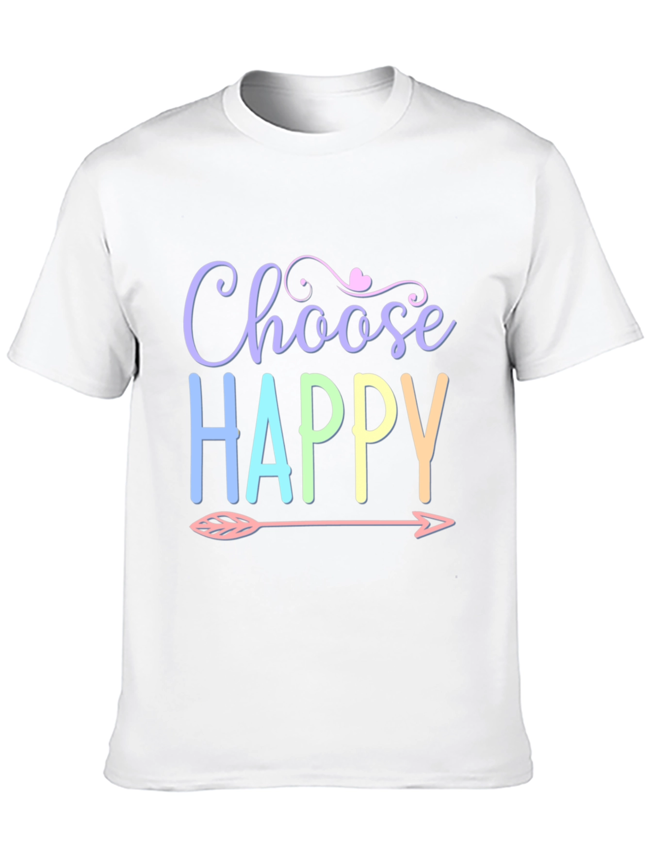 Choose Happy T-Shirt - Trendy Graphic Tee