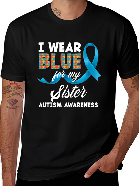 Autism Awareness Blue Sister T-Shirt