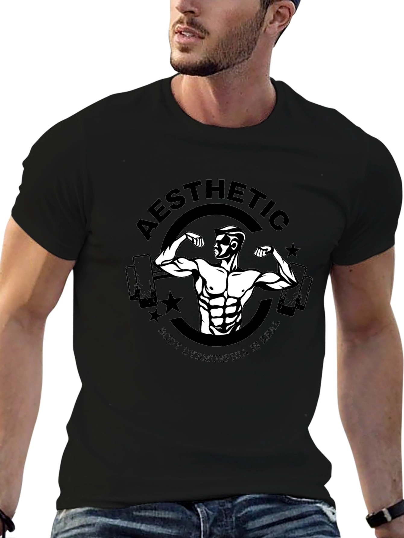 Aesthetic Bodybuilding Graphic T-Shirt