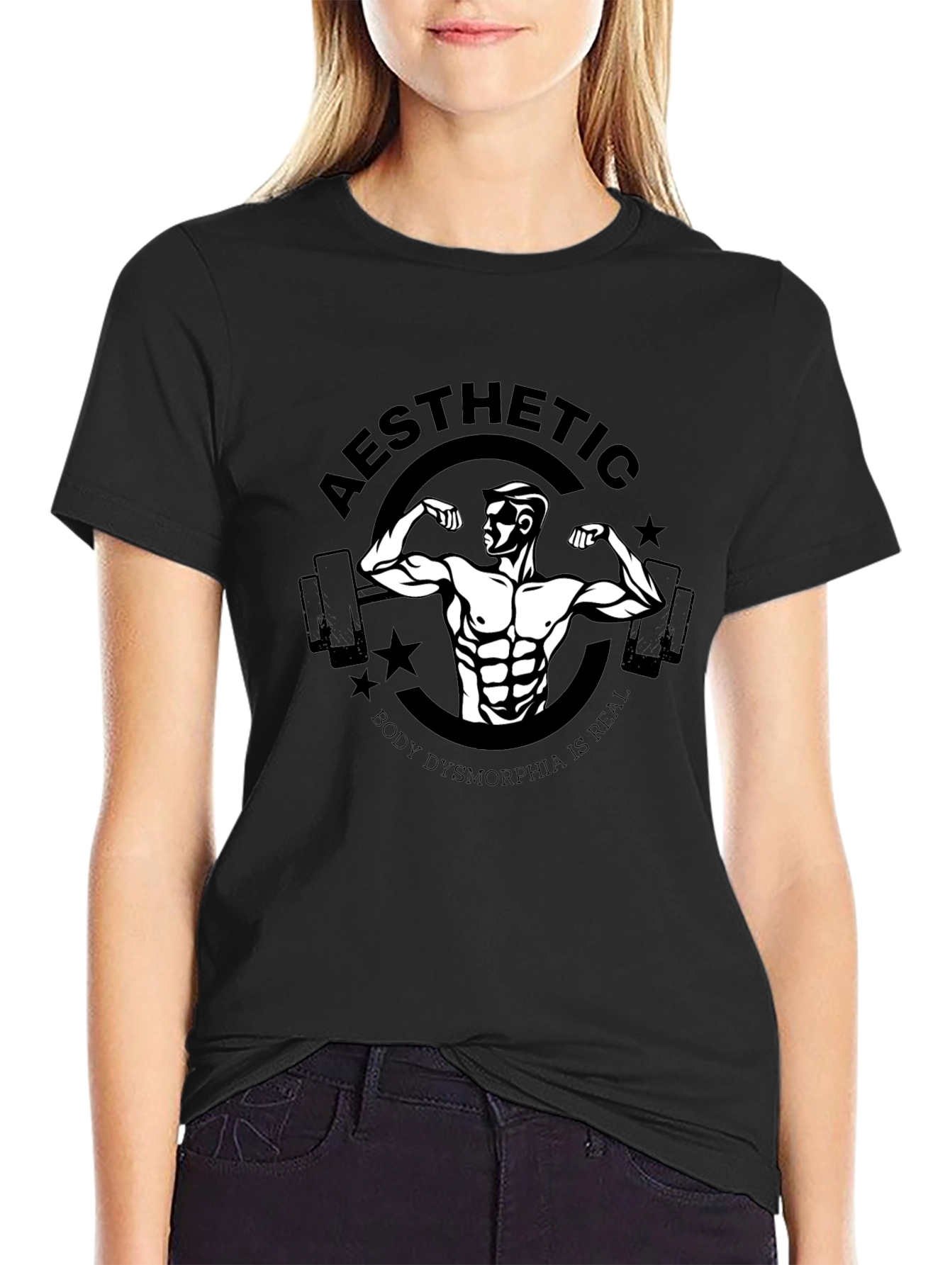 Aesthetic Bodybuilding Graphic T-Shirt