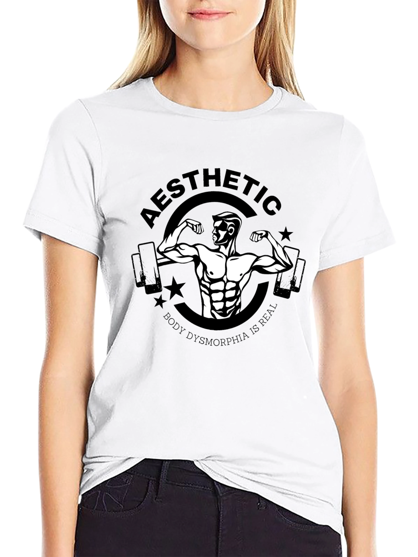 Aesthetic Bodybuilding Graphic T-Shirt