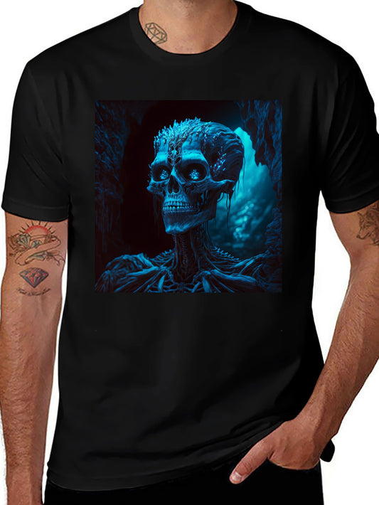 Skull Graphic Tee - Black