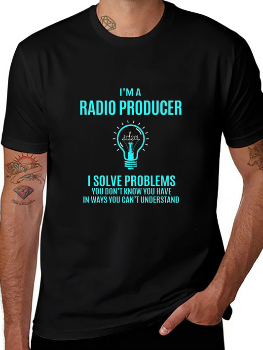 Radio Producer T-Shirt: Problem Solver Tee