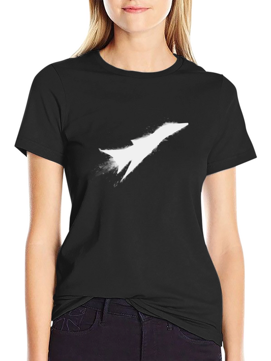 Jet Stream Tee - Modern Black Graphic T-Shirt