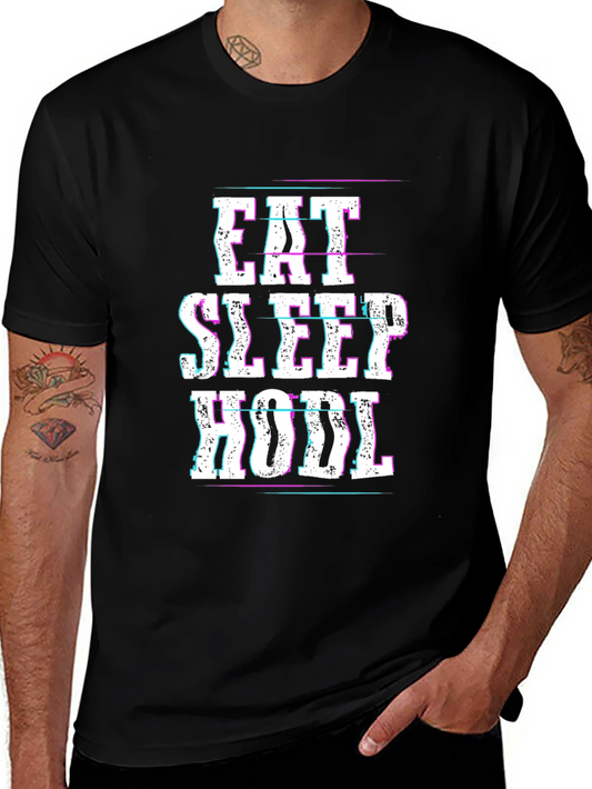 Eat Sleep Hodl T-Shirt - Crypto Investor Tee