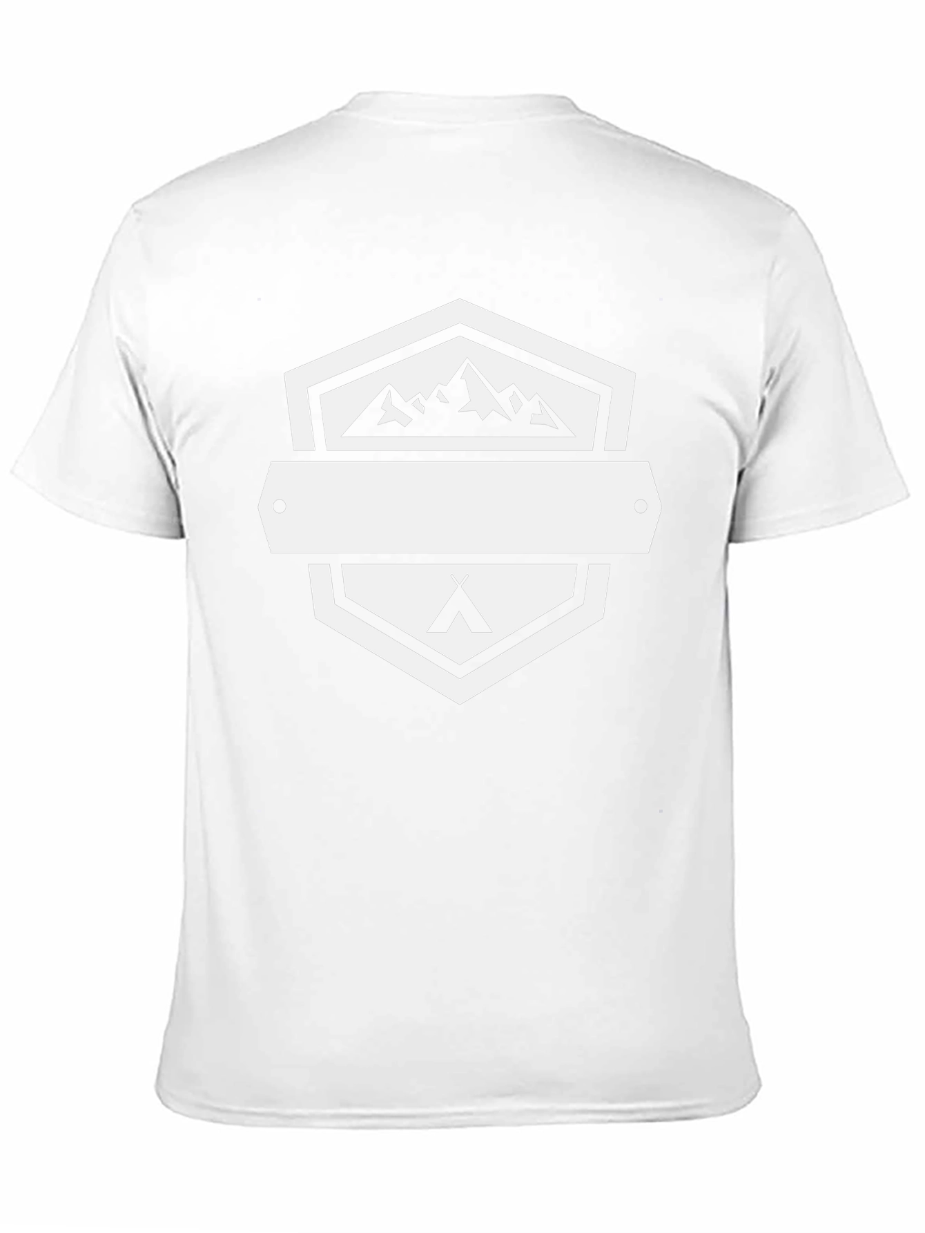 Outdoor Adventure Black T-Shirt - Mountains & Camping