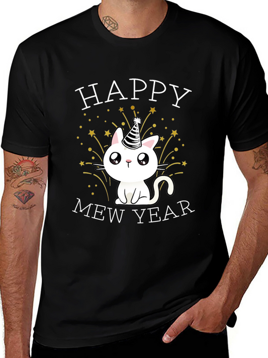 Happy Mew Year Cat T-Shirt