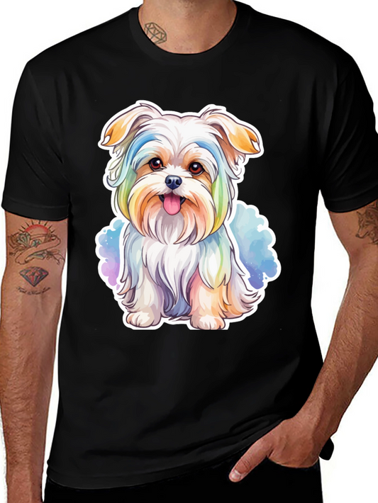 Rainbow Puppy Dog T-Shirt - Cute Pet Lover Tee