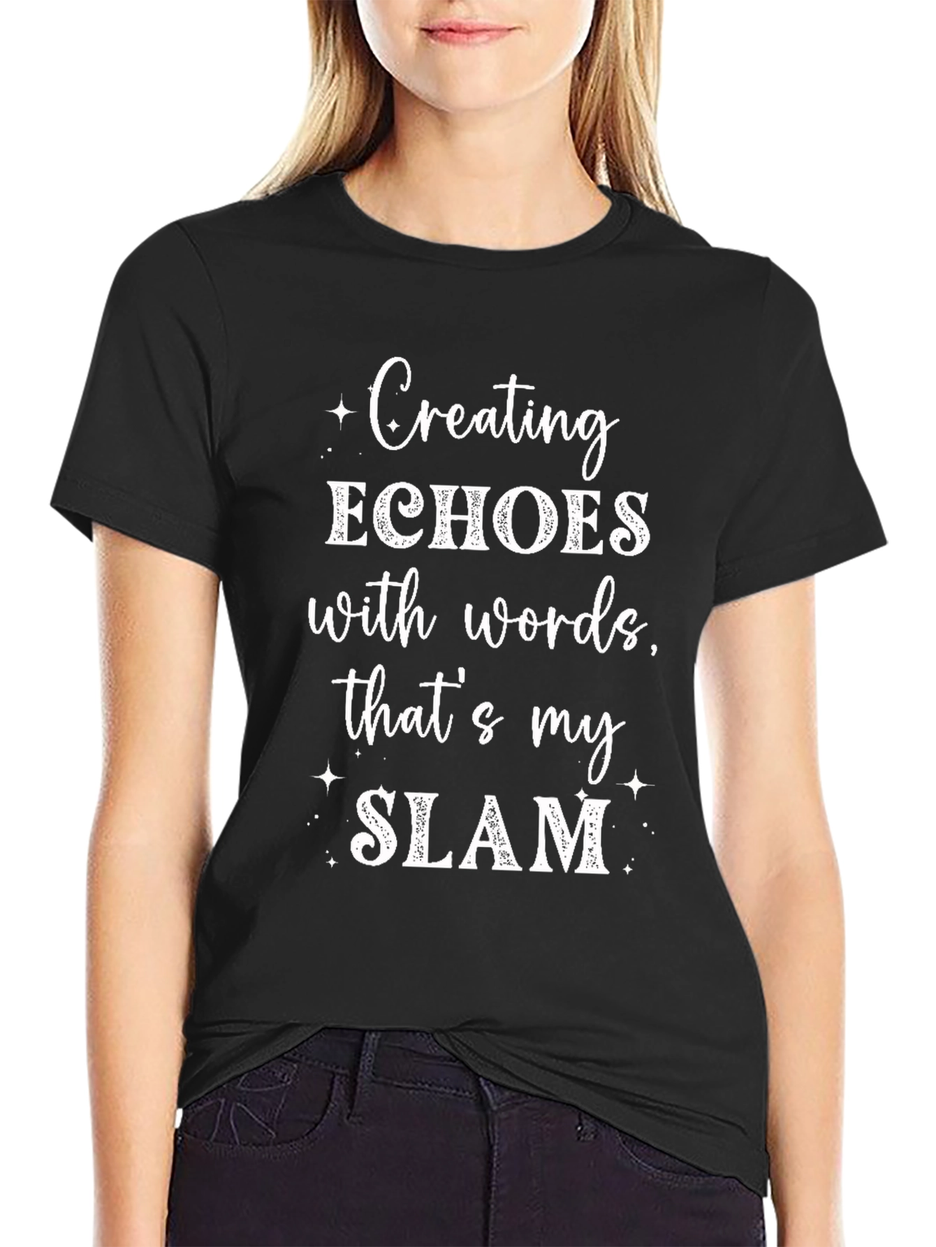 Creating Echoes T-Shirt - Word Slam Poetry Tee