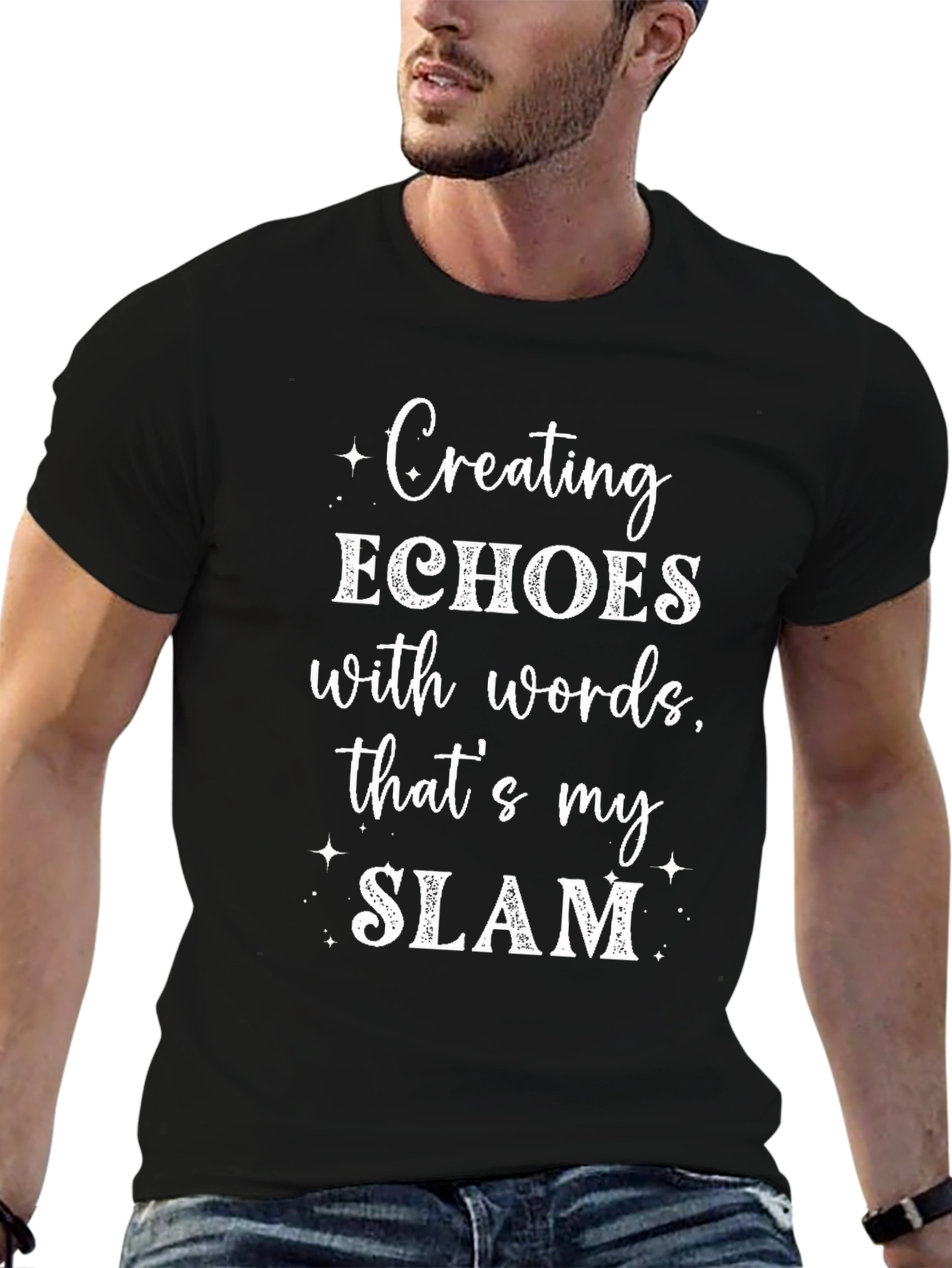 Creating Echoes T-Shirt - Word Slam Poetry Tee
