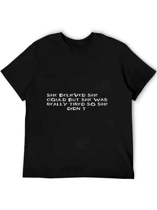 Funny Slogan Black T-Shirt