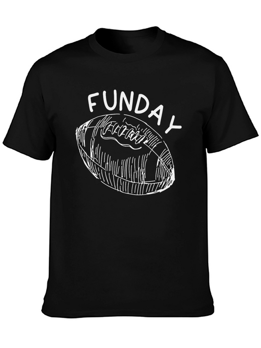 Funny Football Funday Graphic T-Shirt