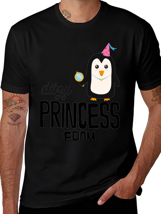 Penguin Princess T-Shirt Fun Novelty Tee